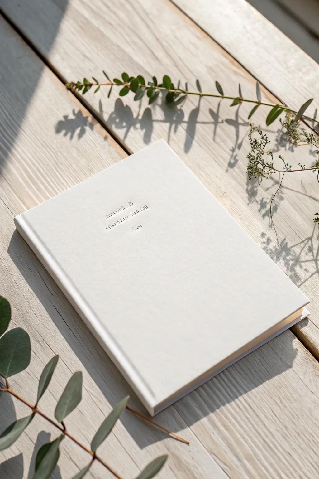 Embrace the elegance of simplicity with minimalist booklet design.