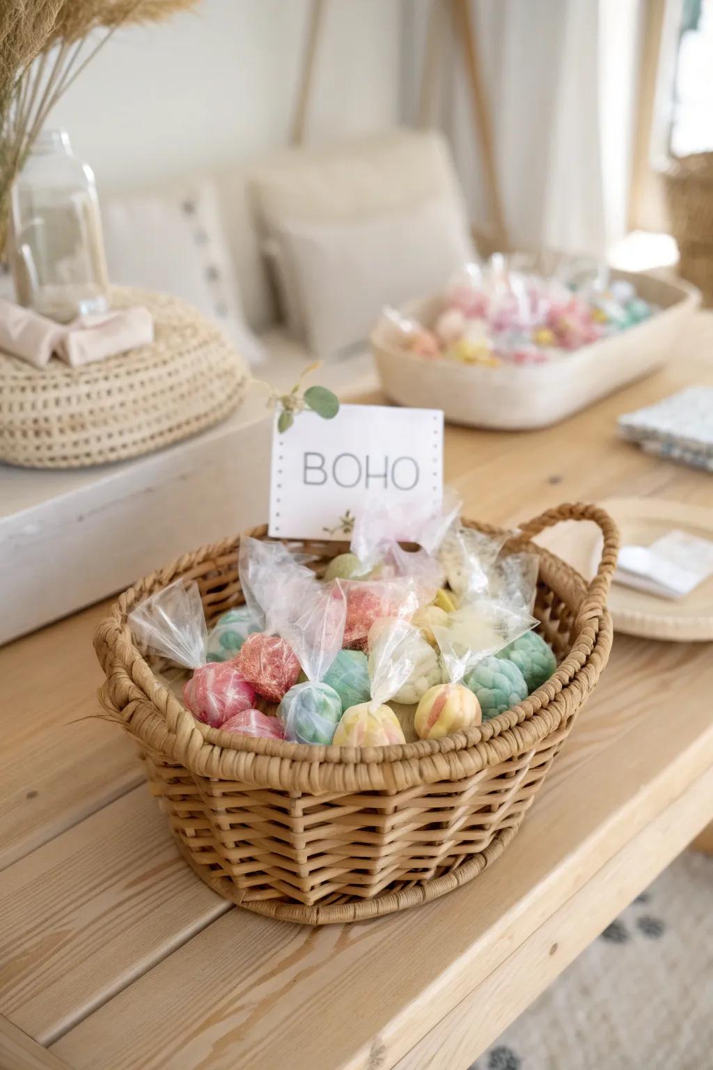 Delight in every detail with a personalized candy mix, crafted with love and natural beauty.