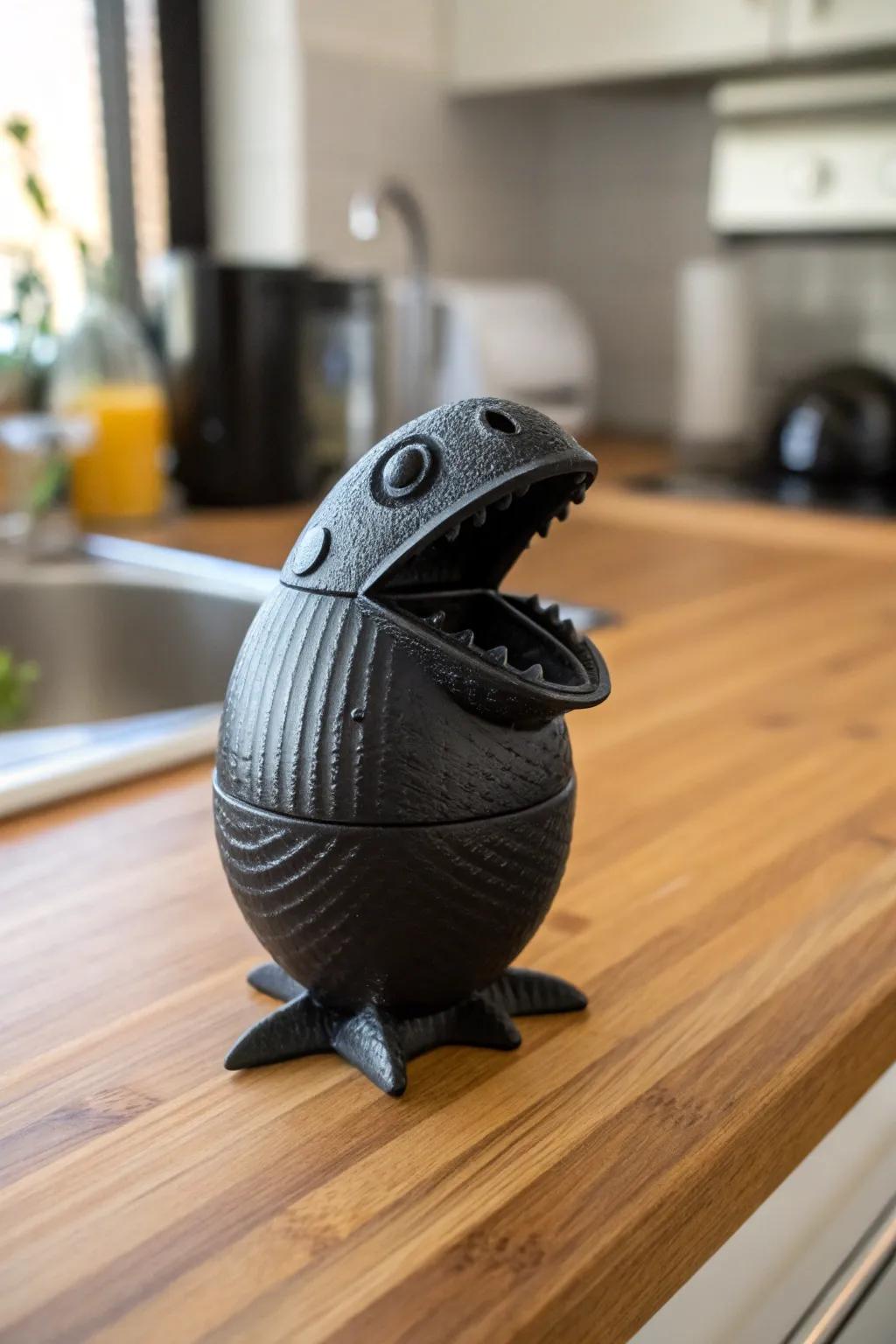 Elevate your kitchen game with this quirky 3D-printed egg separator!