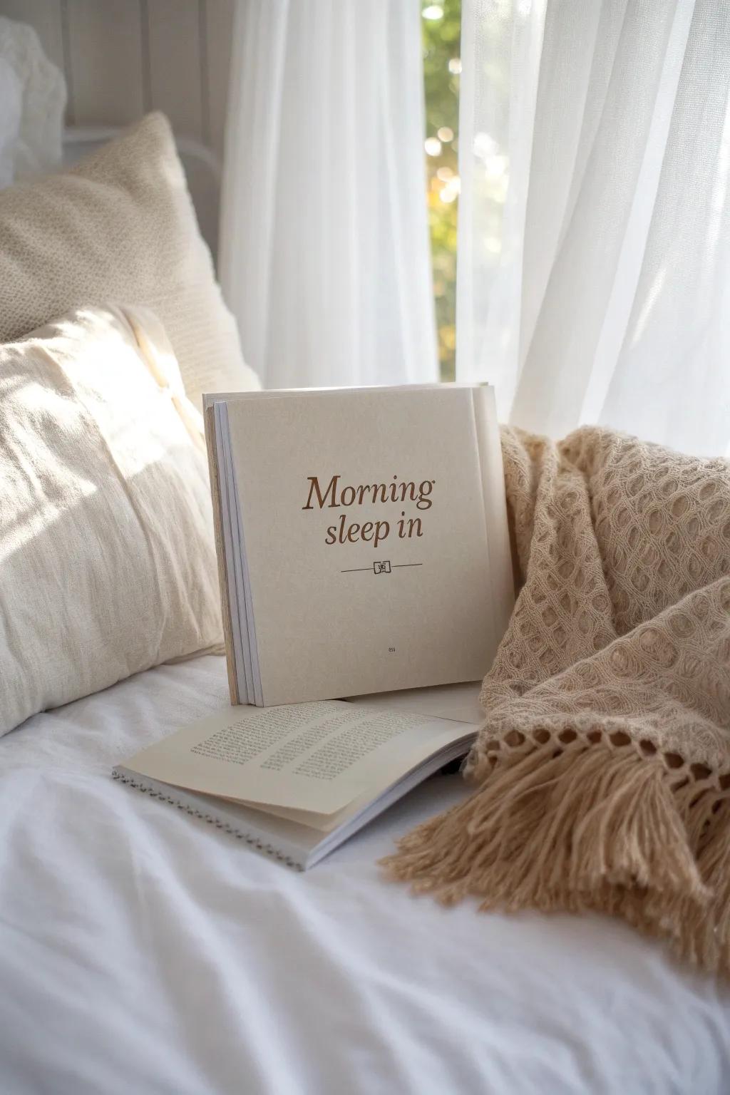 Give the gift of a peaceful morning with our elegant 'Morning Sleep-In' coupon, perfect for new parents seeking a moment of rest.