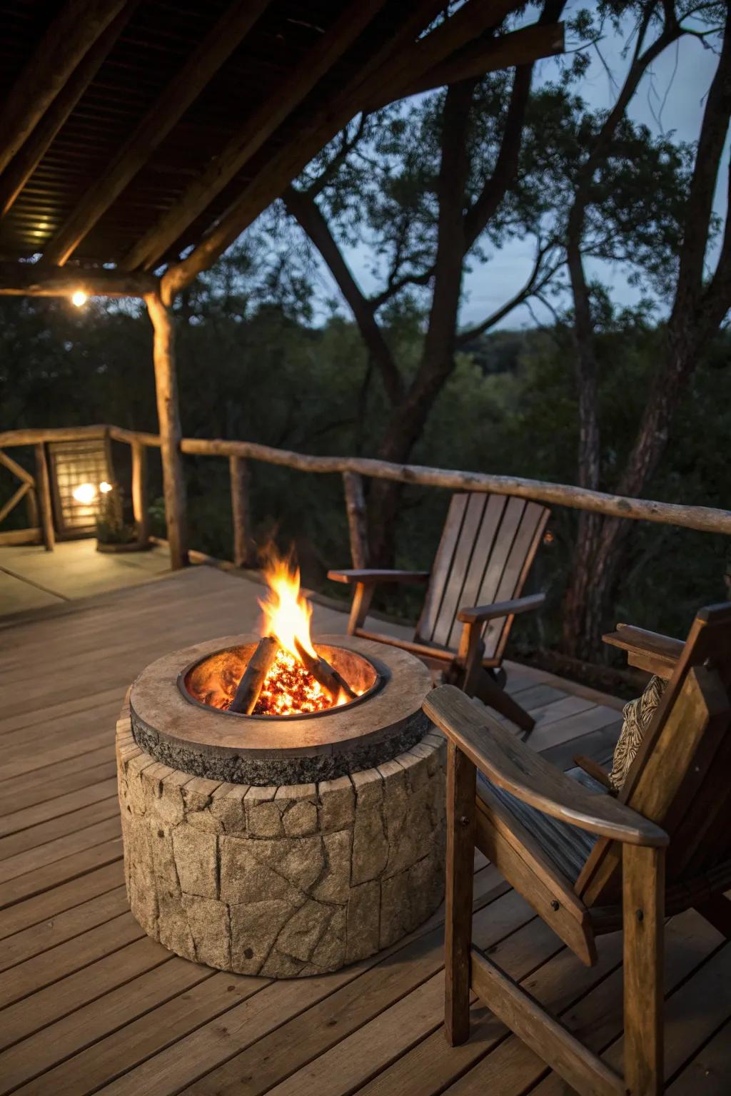 Gather 'round the warmth: A budget-friendly fire pit for unforgettable evenings.