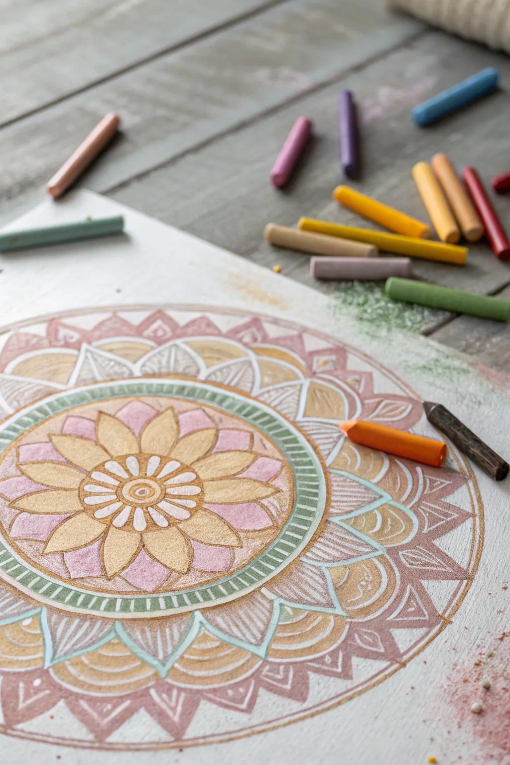Discover the calming beauty of crayon mandalas – a perfect blend of artistry and meditation.