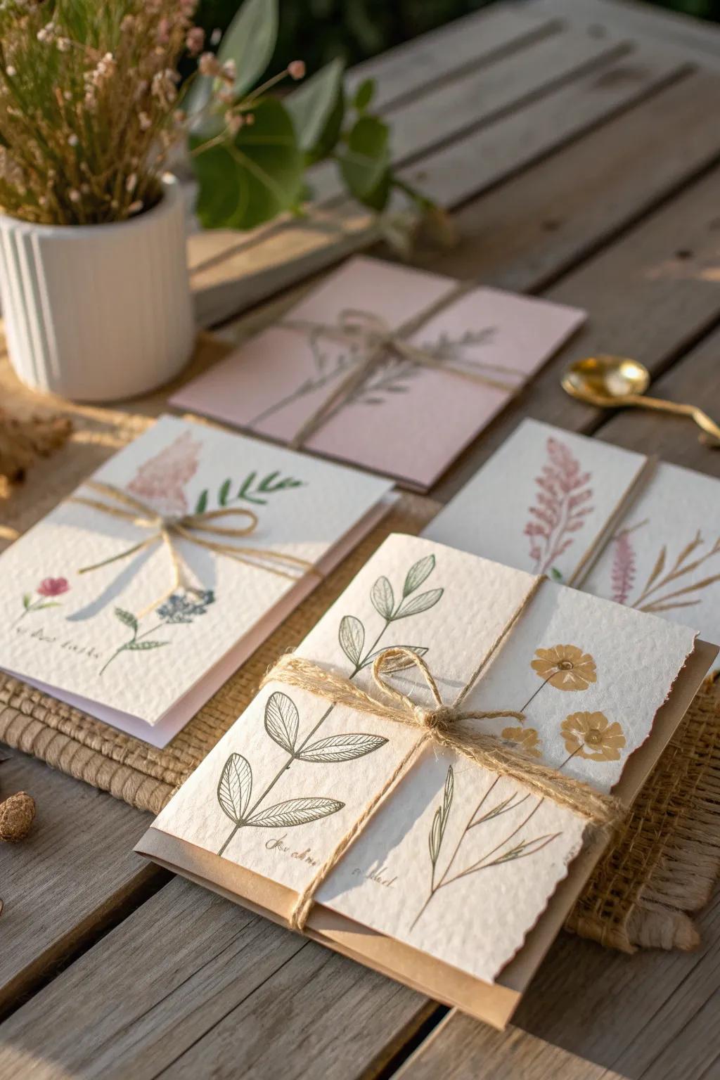 Elevate your gifting with these exquisite handmade cards, where Scandinavian simplicity meets boho charm.