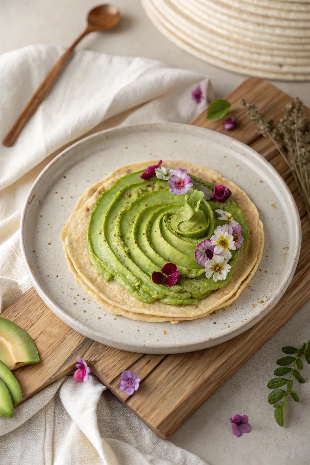 Elevate your crepe game with global flavors: matcha cream and avocado for a delightful twist.