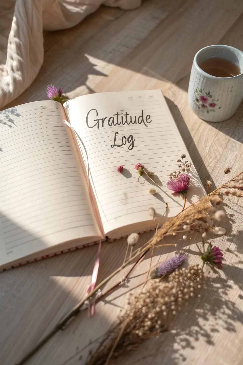 Capture the essence of gratitude with a touch of minimalist elegance. 🌿✨