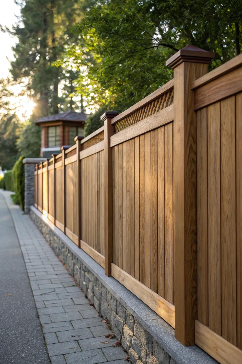 Masterful Craftsmanship: A Solid Barrier with Style