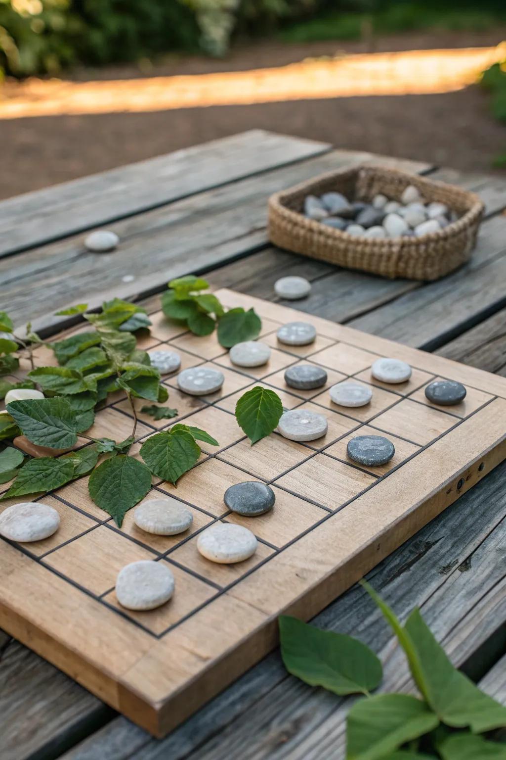 Dive into nature-inspired fun with this DIY outdoor board game, where creativity meets the beauty of the natural world.