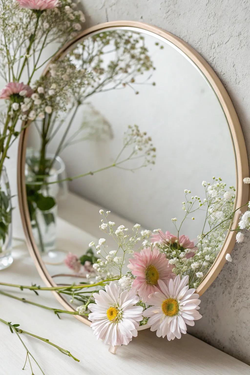 Reflect your style with a touch of floral whimsy. 🌸✨