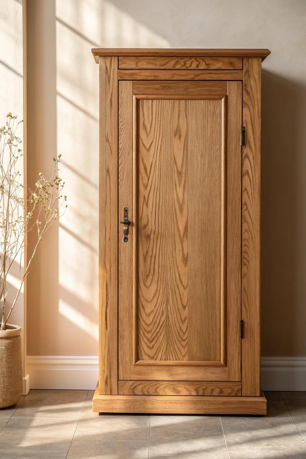 Transform your kitchen with the natural beauty of refinished cabinetry, where simplicity meets elegance.
