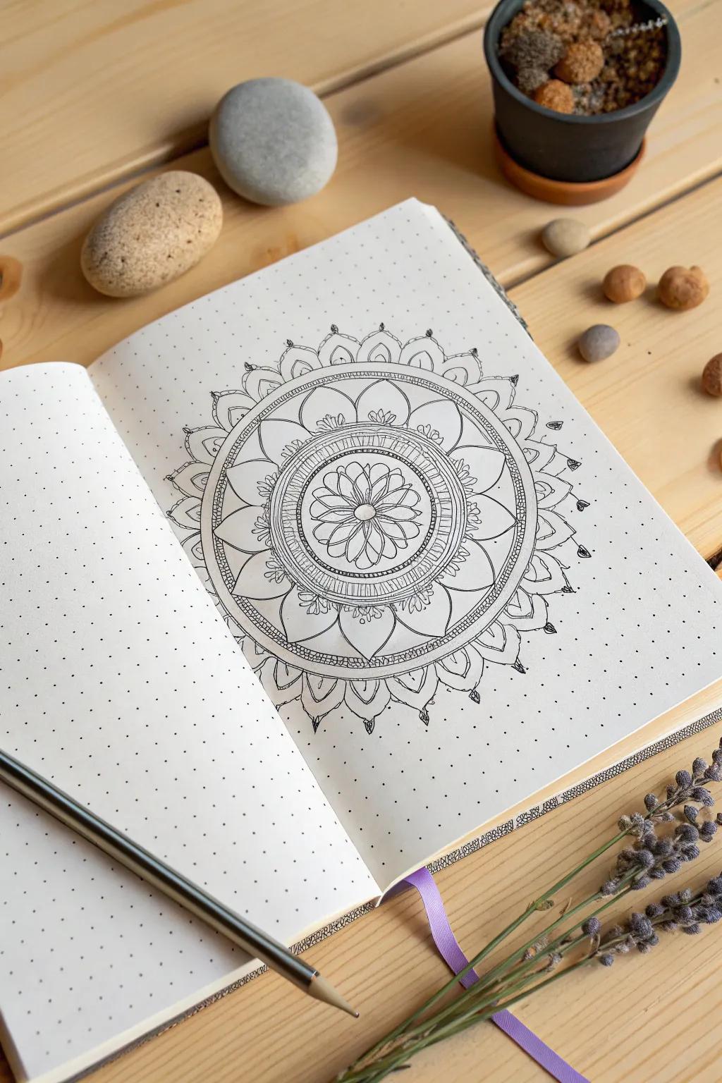 Find tranquility in the art of mandalas. Let your creativity flow within the dots!