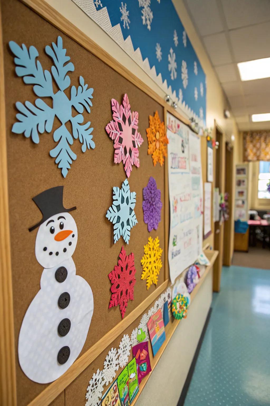 A Frozen-themed board brings a touch of magic to your holiday decor.