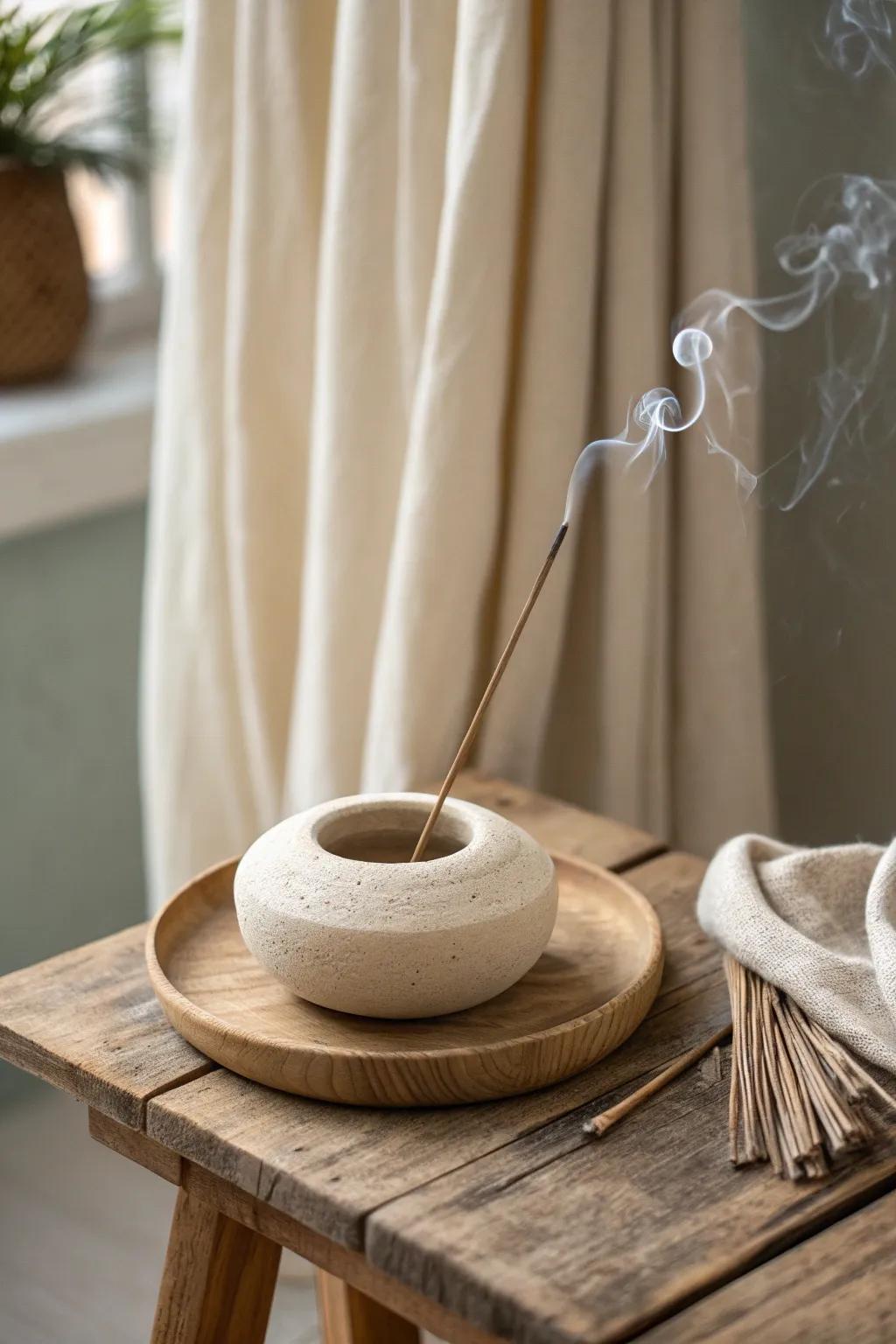 Elevate your zen space with a handcrafted touch of simplicity and natural beauty.