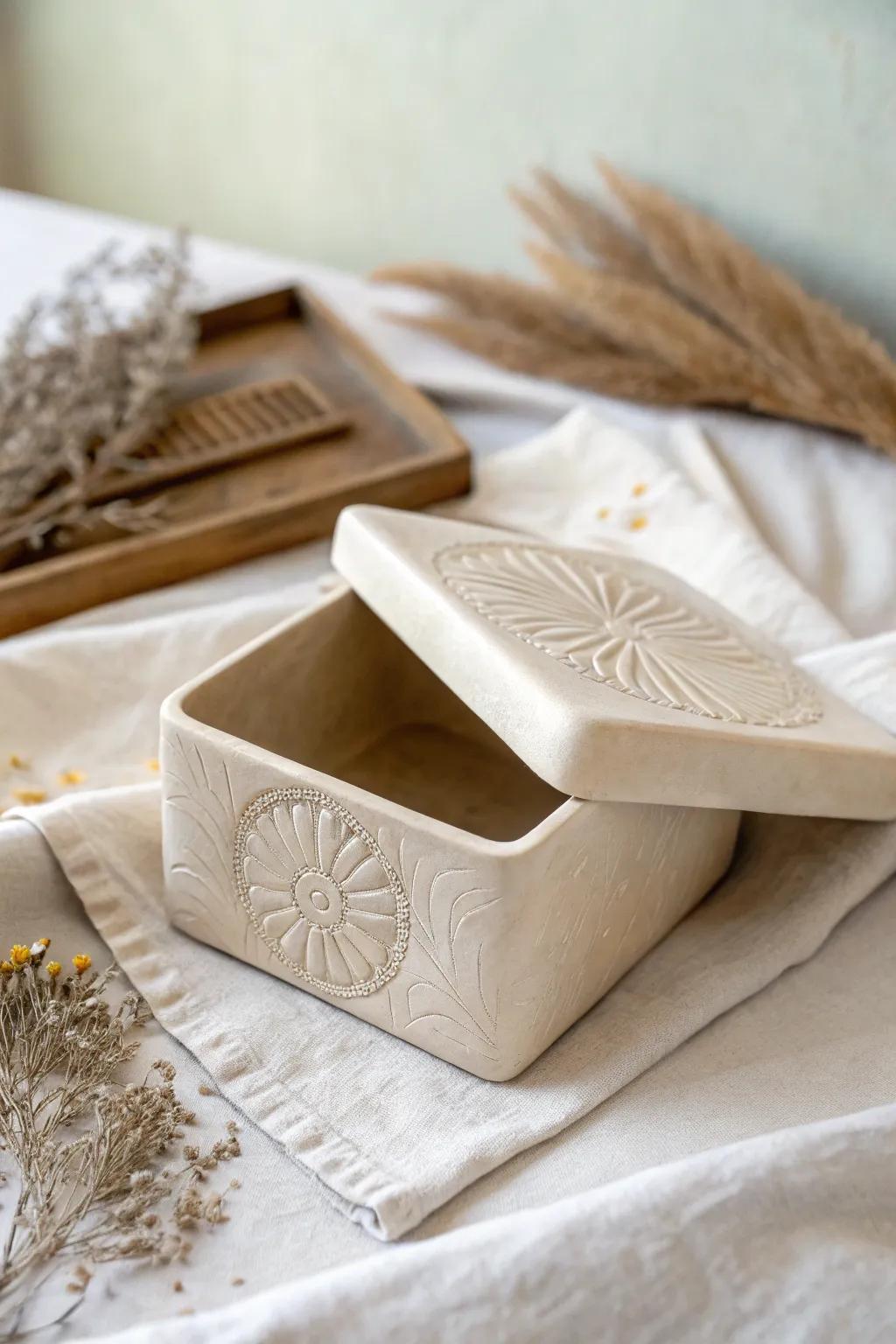 Discover the elegance of simplicity with a touch of intrigue in this minimalist secret compartment box.