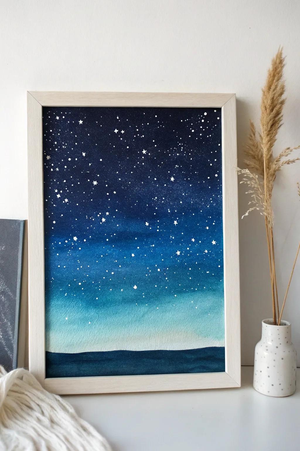 Unleash your creativity with a touch of the cosmos. Craft a dreamy starry night sky and let your wishes soar!