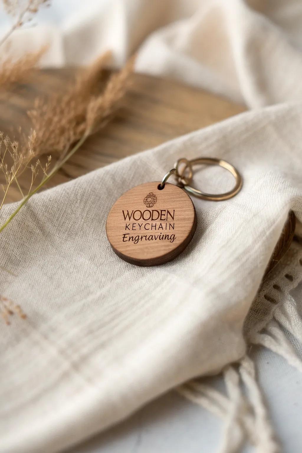 Carry a piece of your story wherever you go with this beautifully engraved keychain.