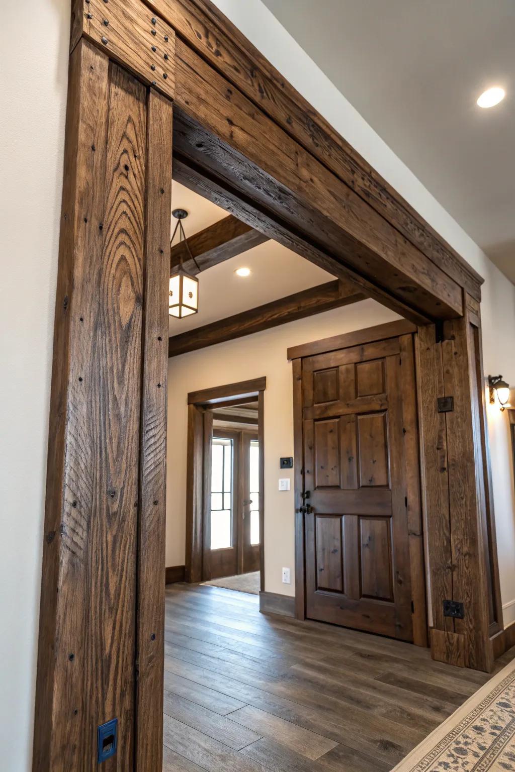 Upgrade your space with the elegance of faux beams: A touch of craftsmanship for your home.