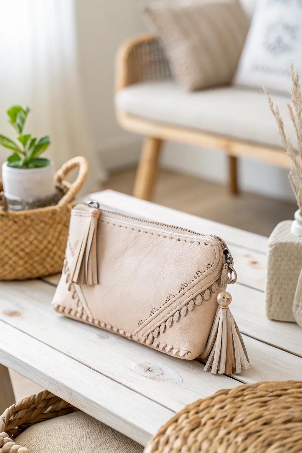 Elevate your skills with this chic faux leather pouch project.