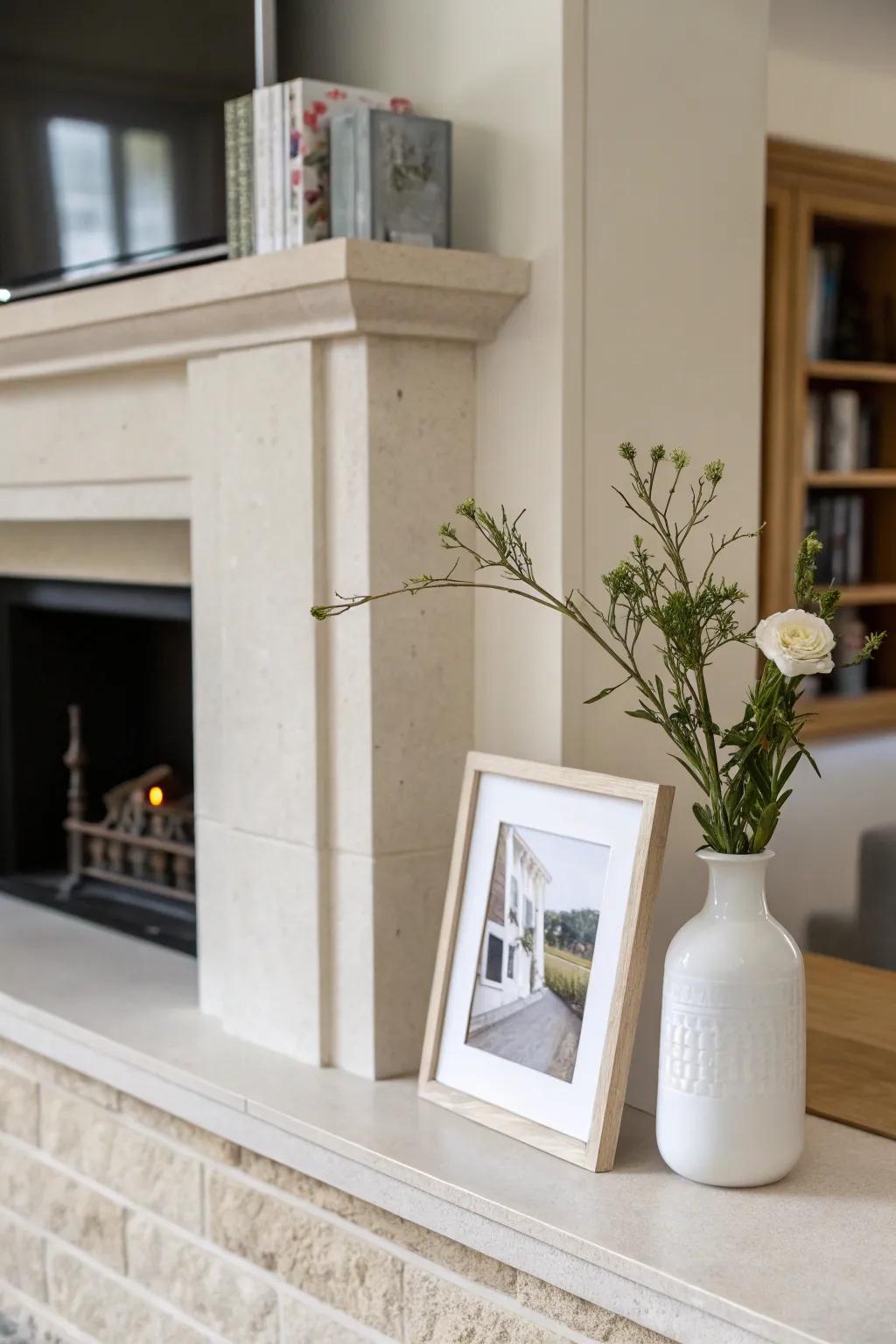 Minimalist decor creates a clean and serene vibe.