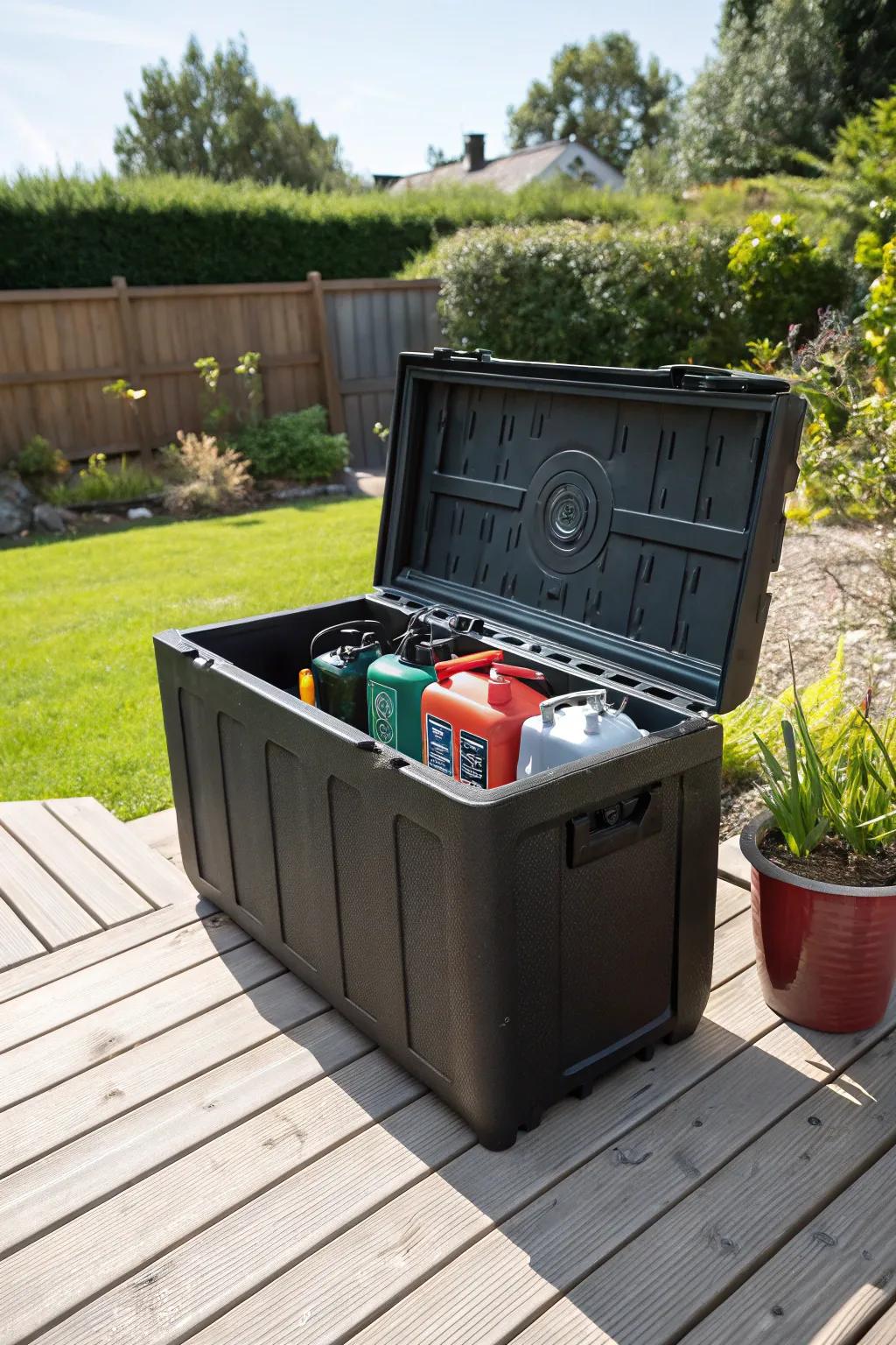 Secure your fuel with style: Discover the craftsmanship of weatherproof storage.