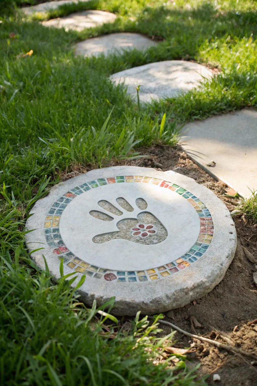 Transform your garden into a personalized paradise with handcrafted stepping stones.