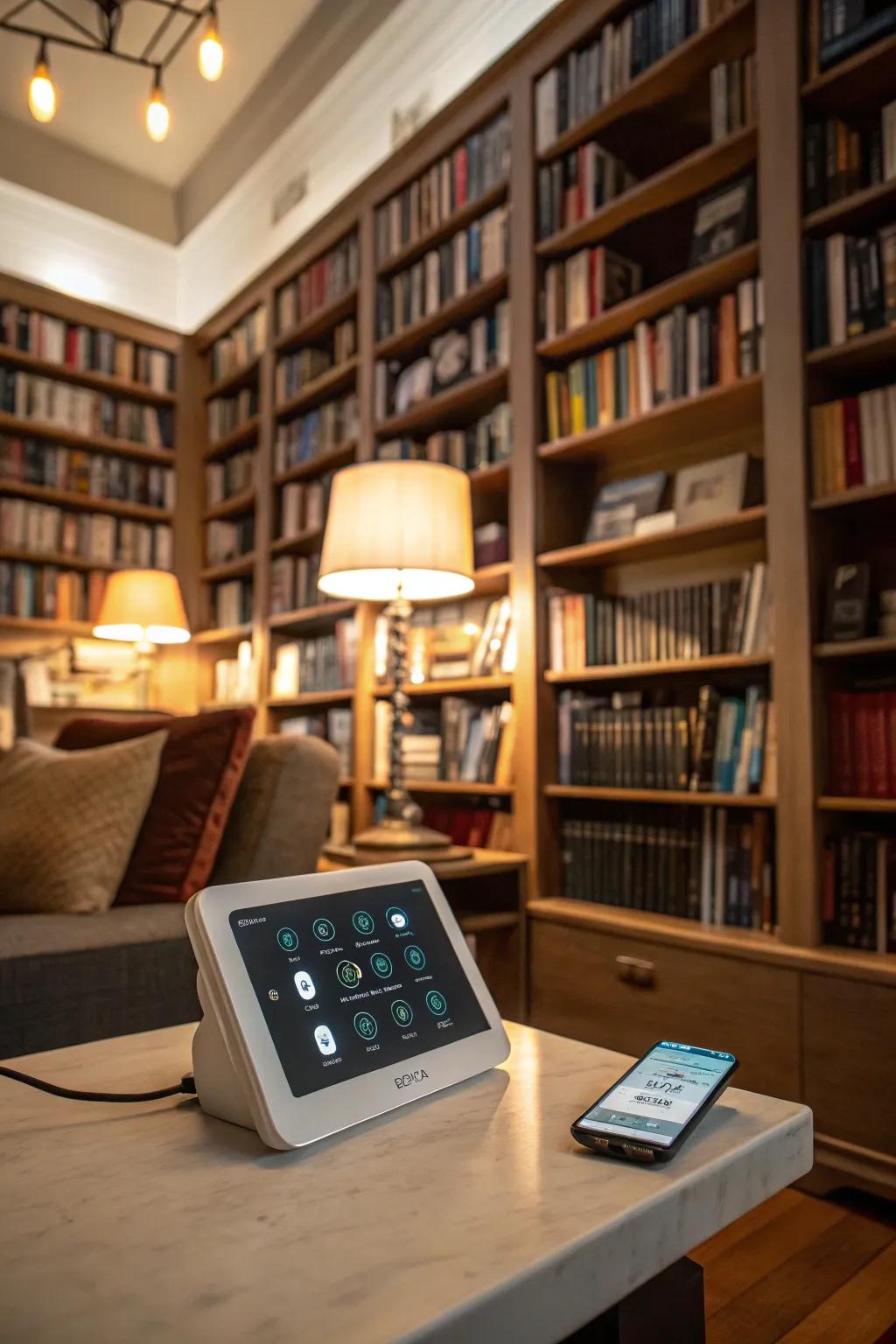 Experience unparalleled flexibility with smart lighting in your library.