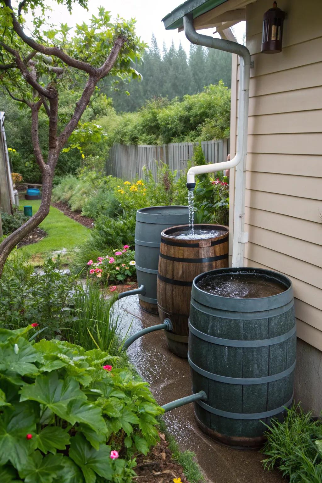 Conserve resources with an efficient rainwater harvesting system.
