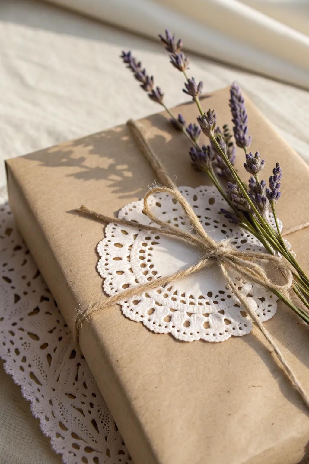 Elevate your gift wrapping with vintage charm and simplicity. 🌿✨