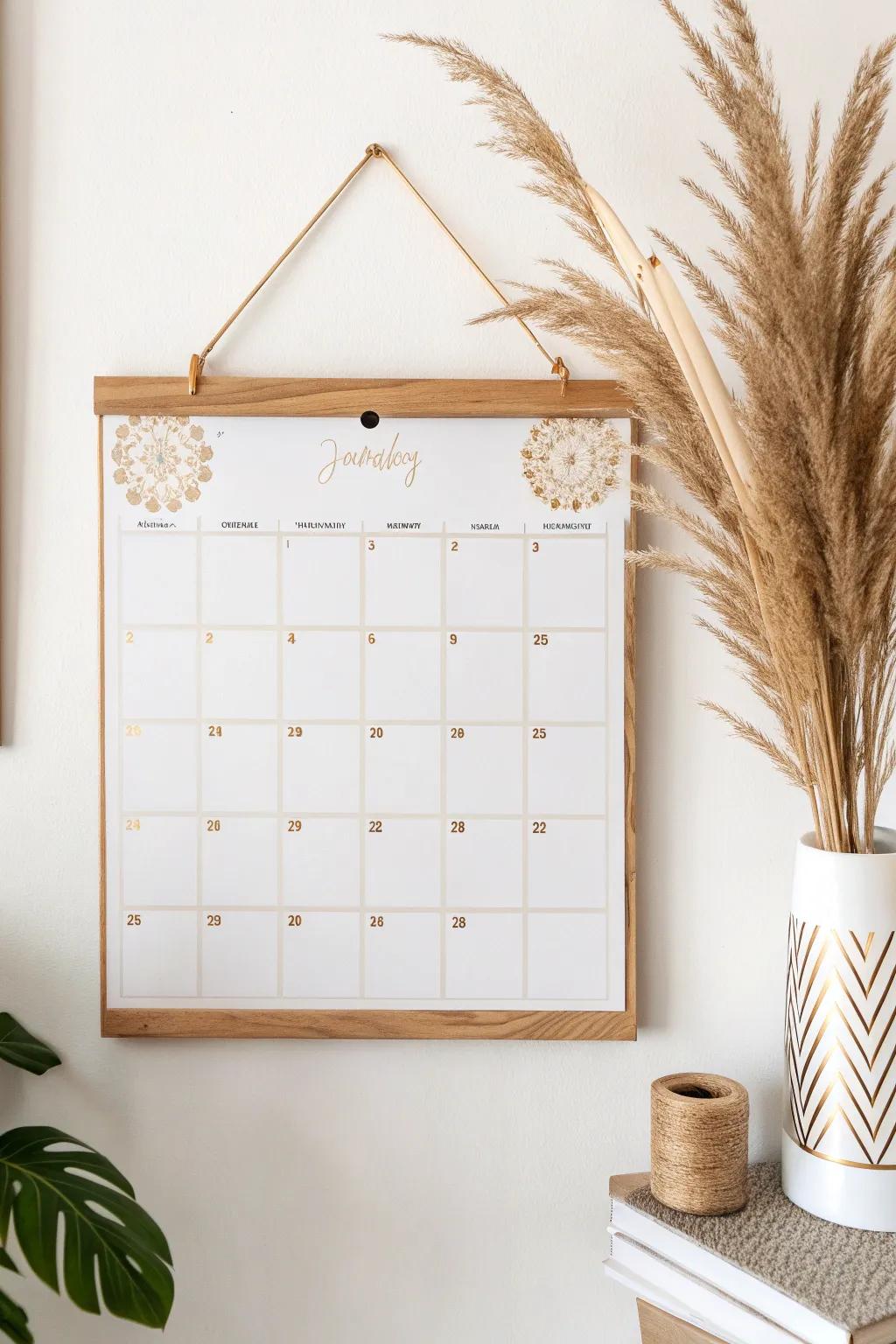 Illuminate your month with golden highlights that capture the essence of a bountiful harvest.