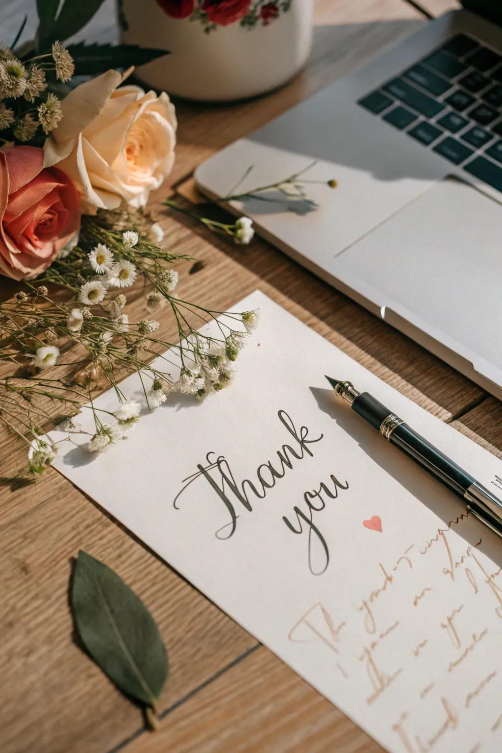 Handwritten notes, adding a personal touch to any baptism favor.