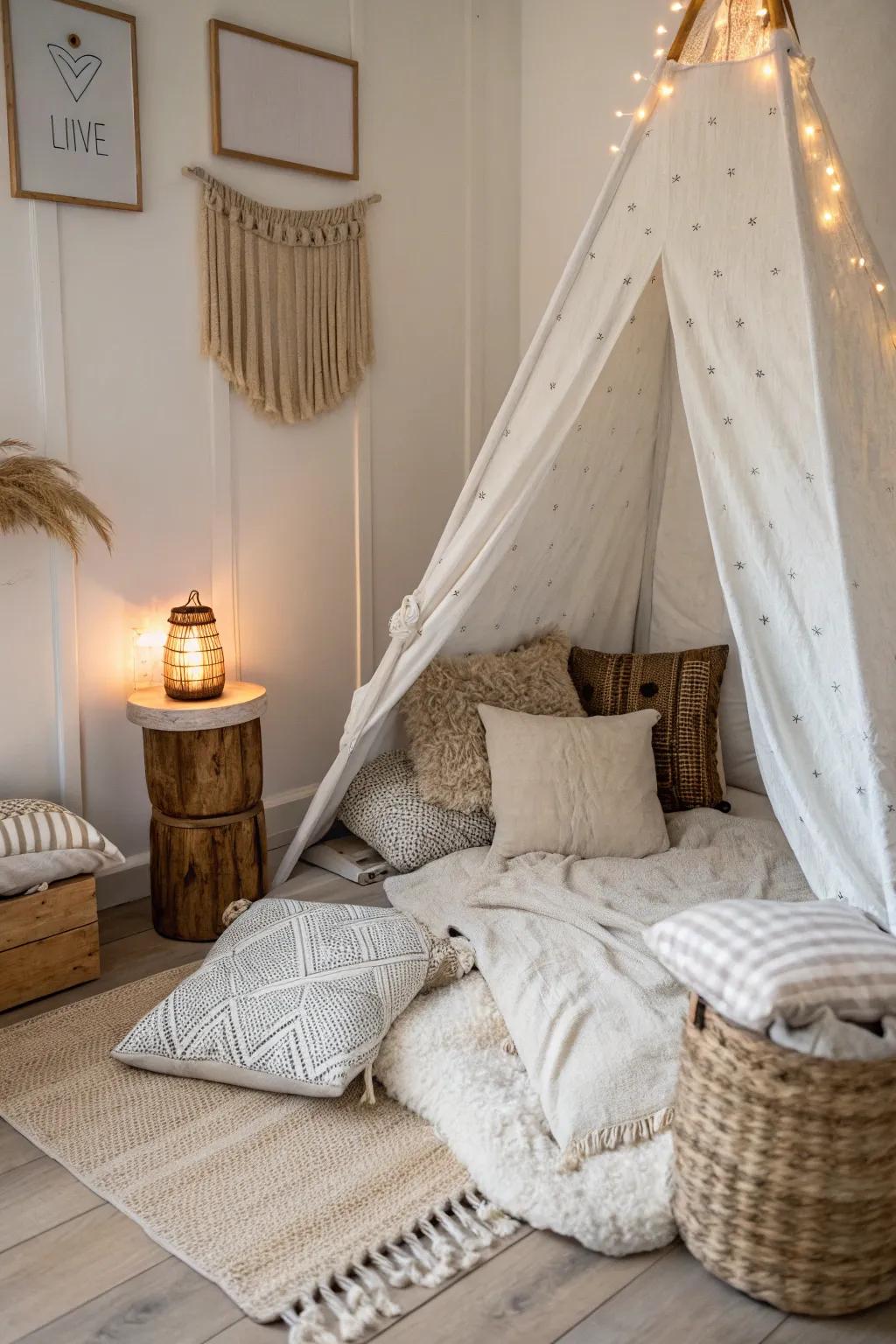 Escape into the warmth of your own cozy cave, where simplicity meets serenity.