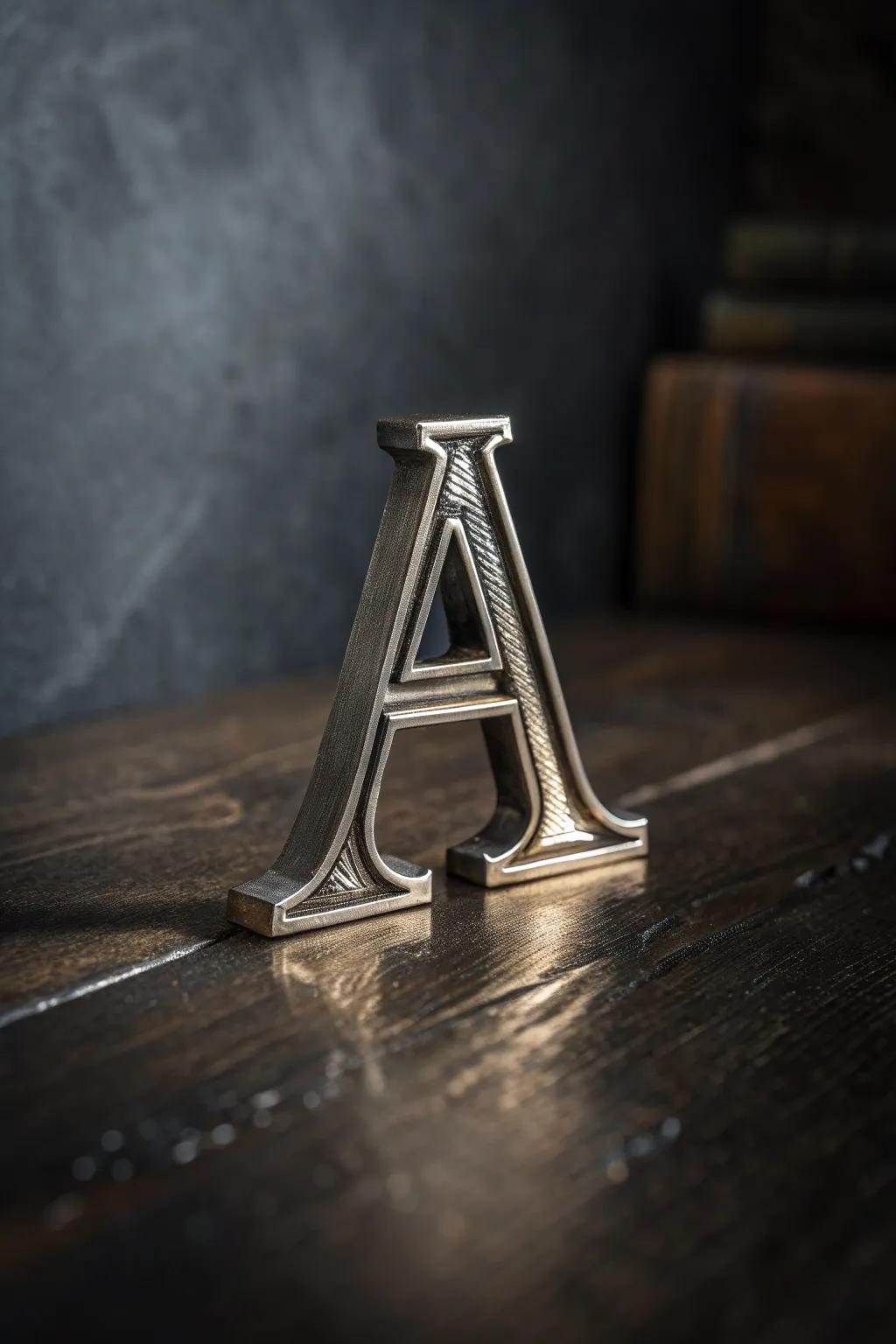 Make a bold statement with handcrafted metallic monograms that reflect your unique style.