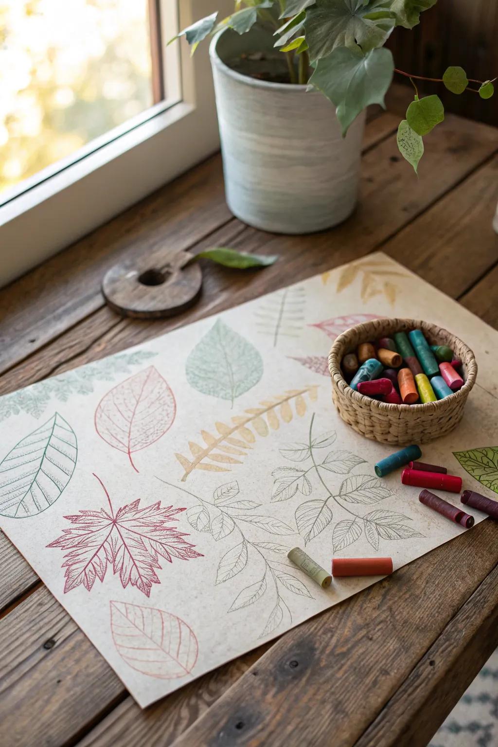 Discover the magic of textures with DIY crayon rubbings – a simple yet captivating preschool art project!