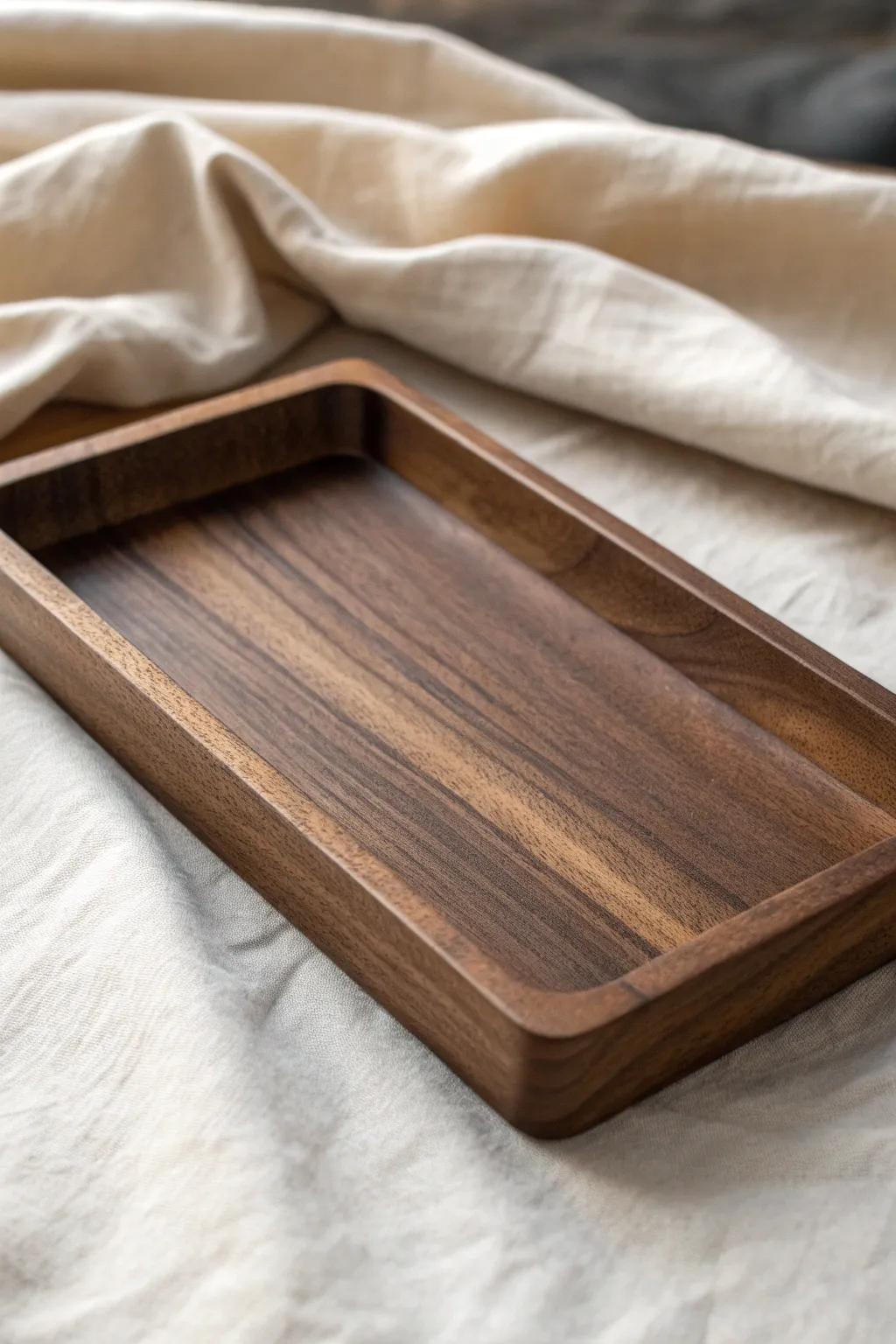 Embrace the art of simplicity with this minimalist rolling tray, where elegance meets craftsmanship.
