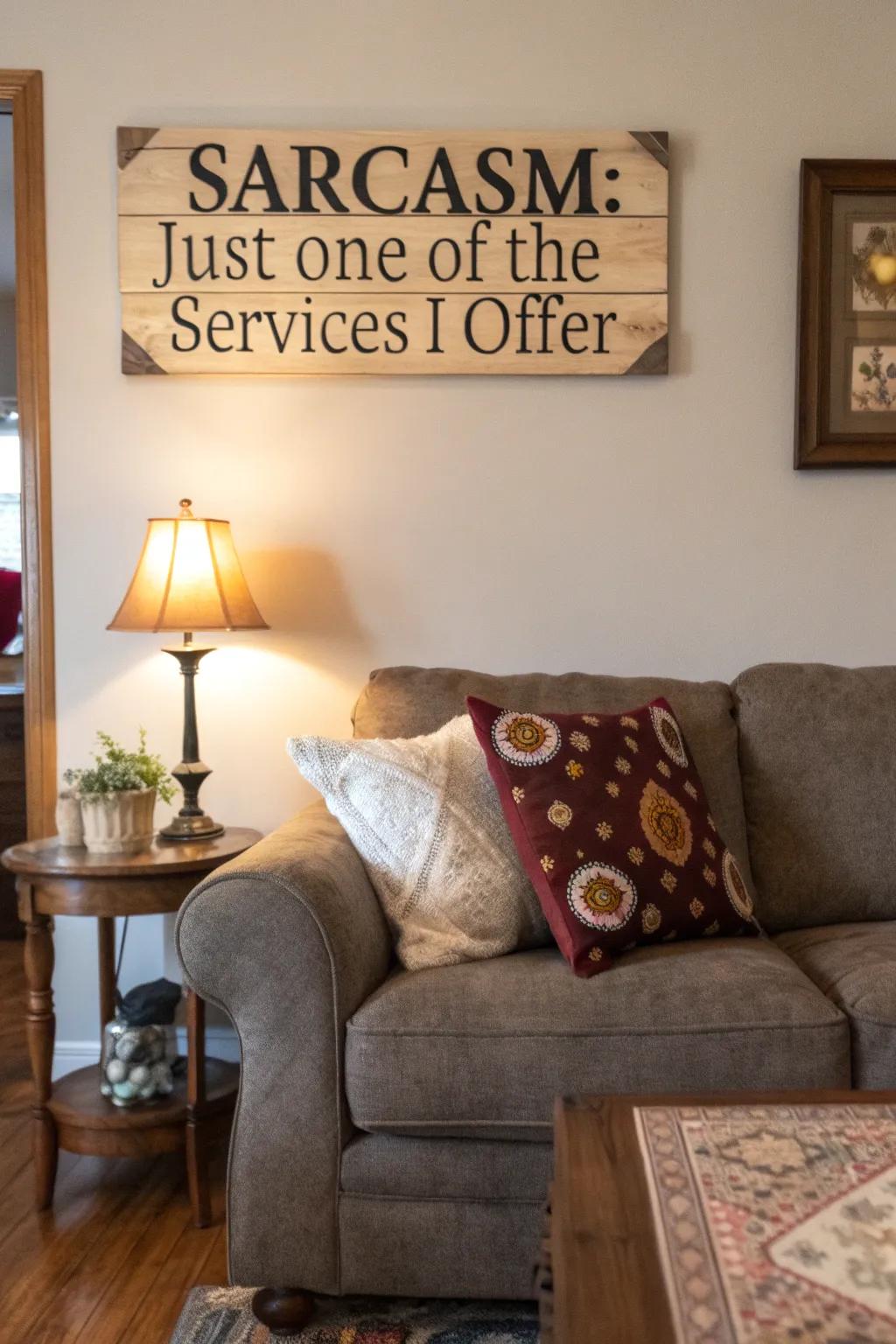 Showcase your sarcastic side with style.