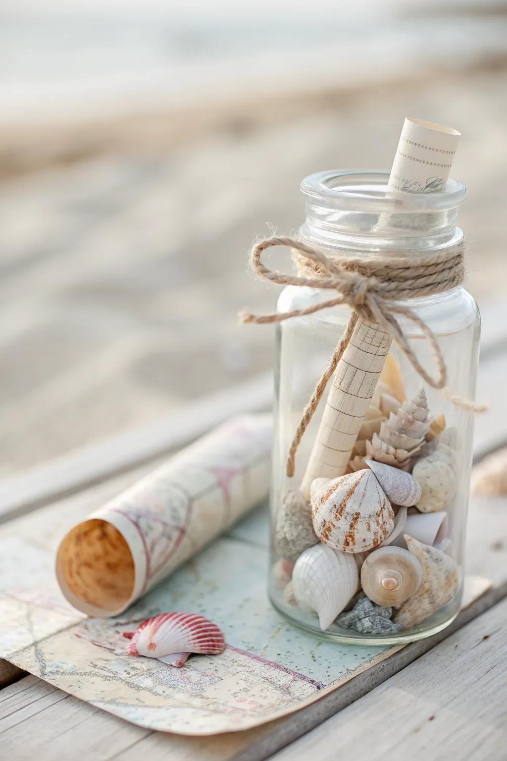 Uncover the magic of the sea with our Treasure Map Jar—a whimsical blend of simplicity and adventure.