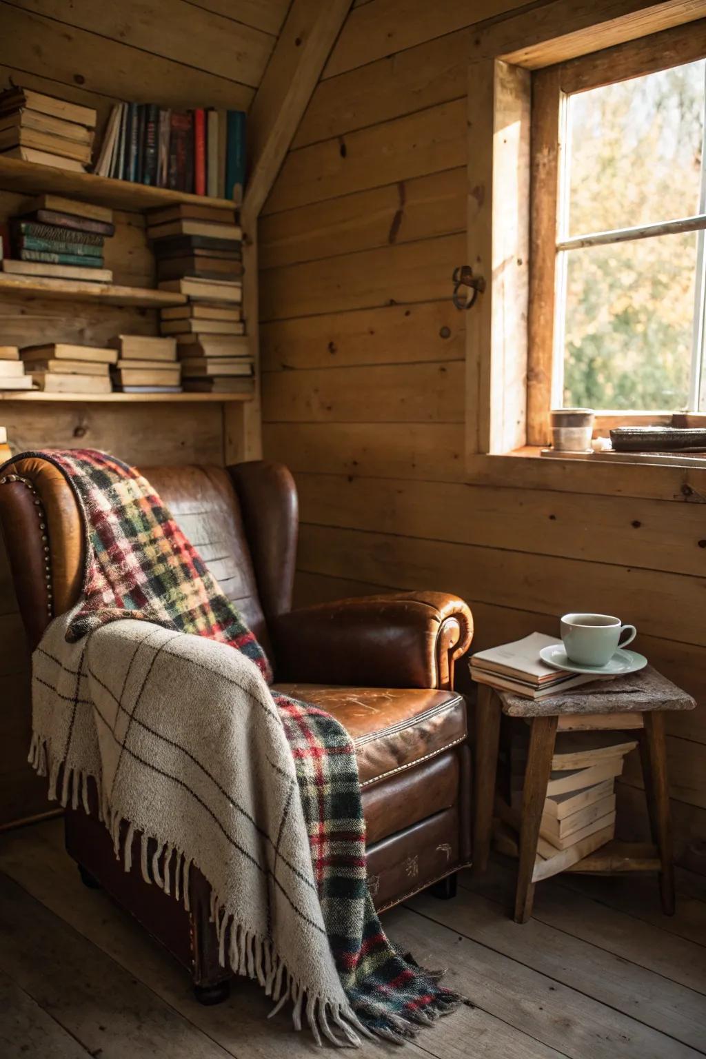 Retreat into your own world of stories and comfort with a handcrafted reading nook.