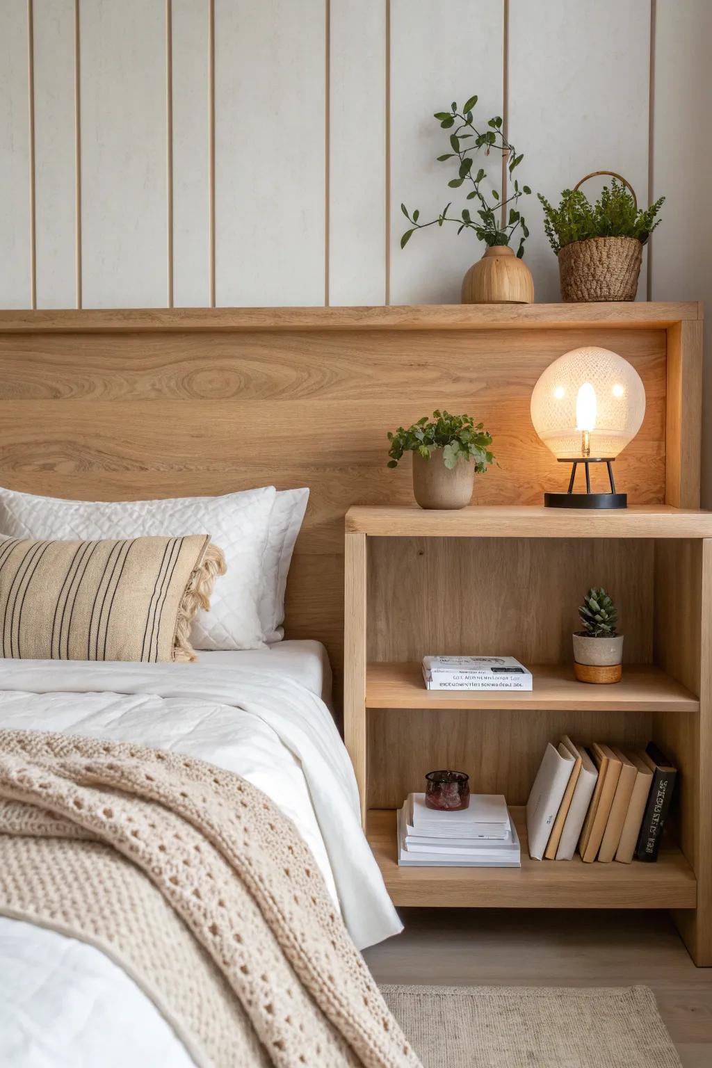 Elevate your bedroom with headboard harmony—where simplicity meets elegance.