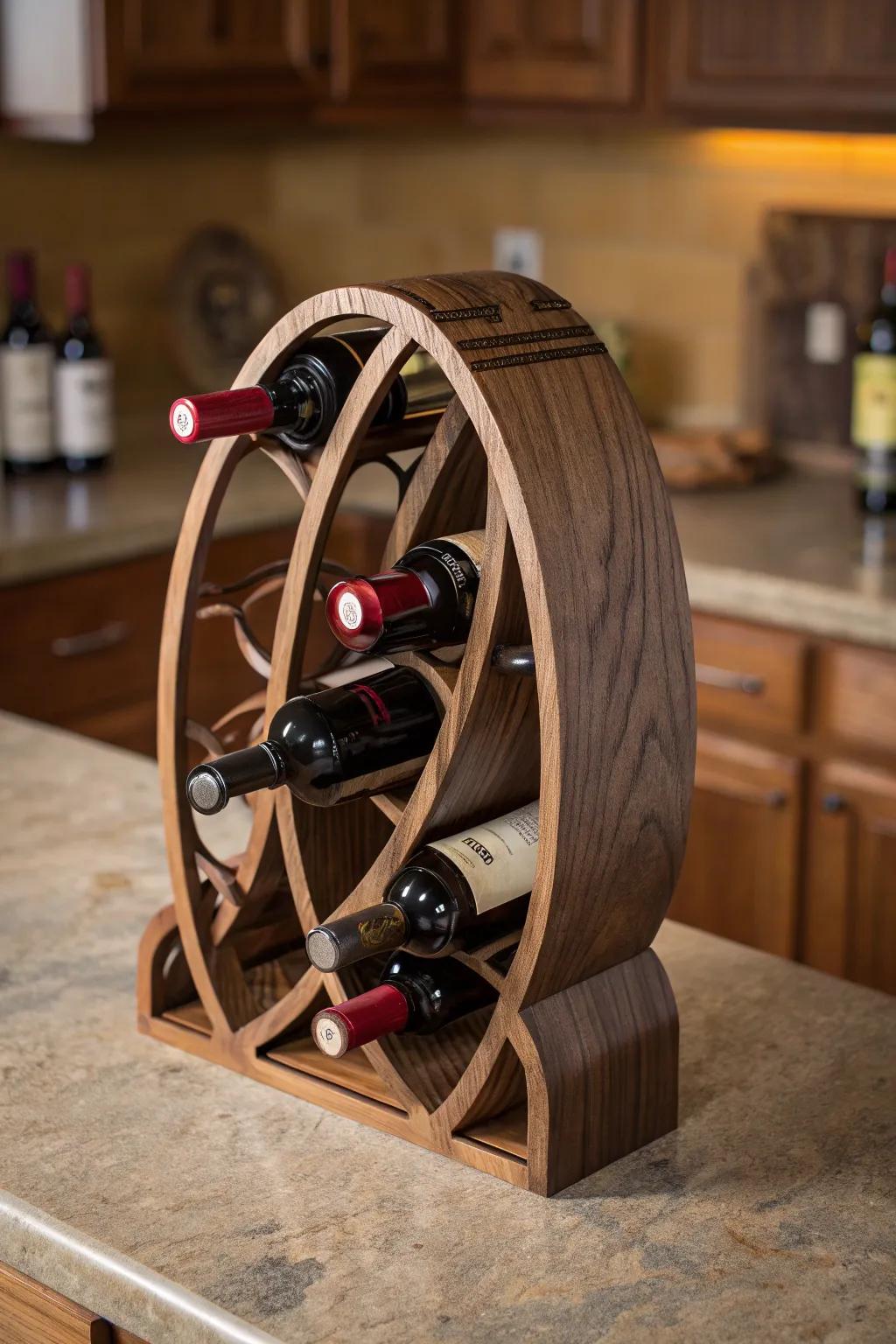 Elevate your wine collection with a handcrafted masterpiece: the perfect blend of form and function.
