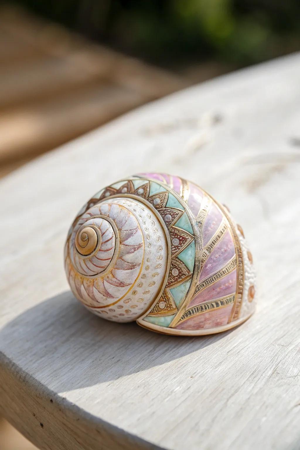 Nature meets artistry: Transform your kitchen with these charming snail shell magnets.