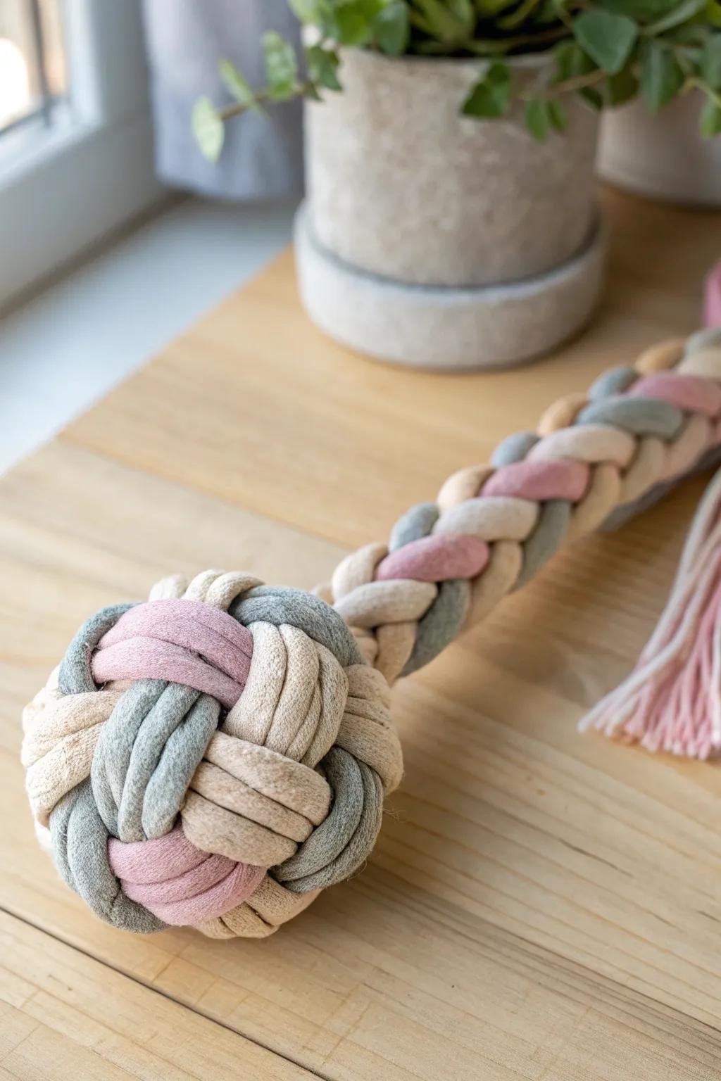 Crafted with Love: A Stylish DIY Pet Toy Made from Recycled T-Shirts