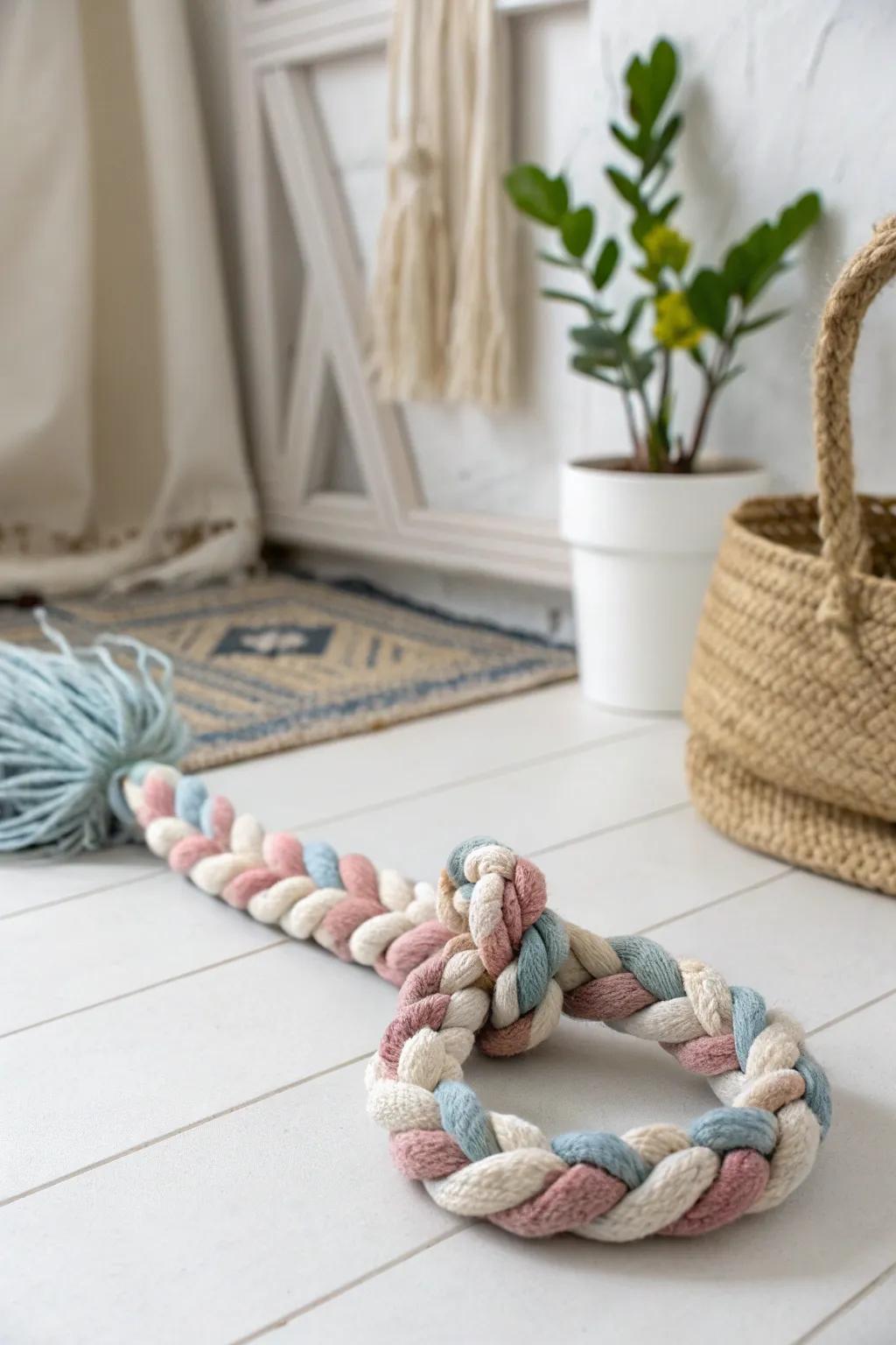 Crafted with love: Upcycle your old t-shirts into a playful delight for your furry friend!