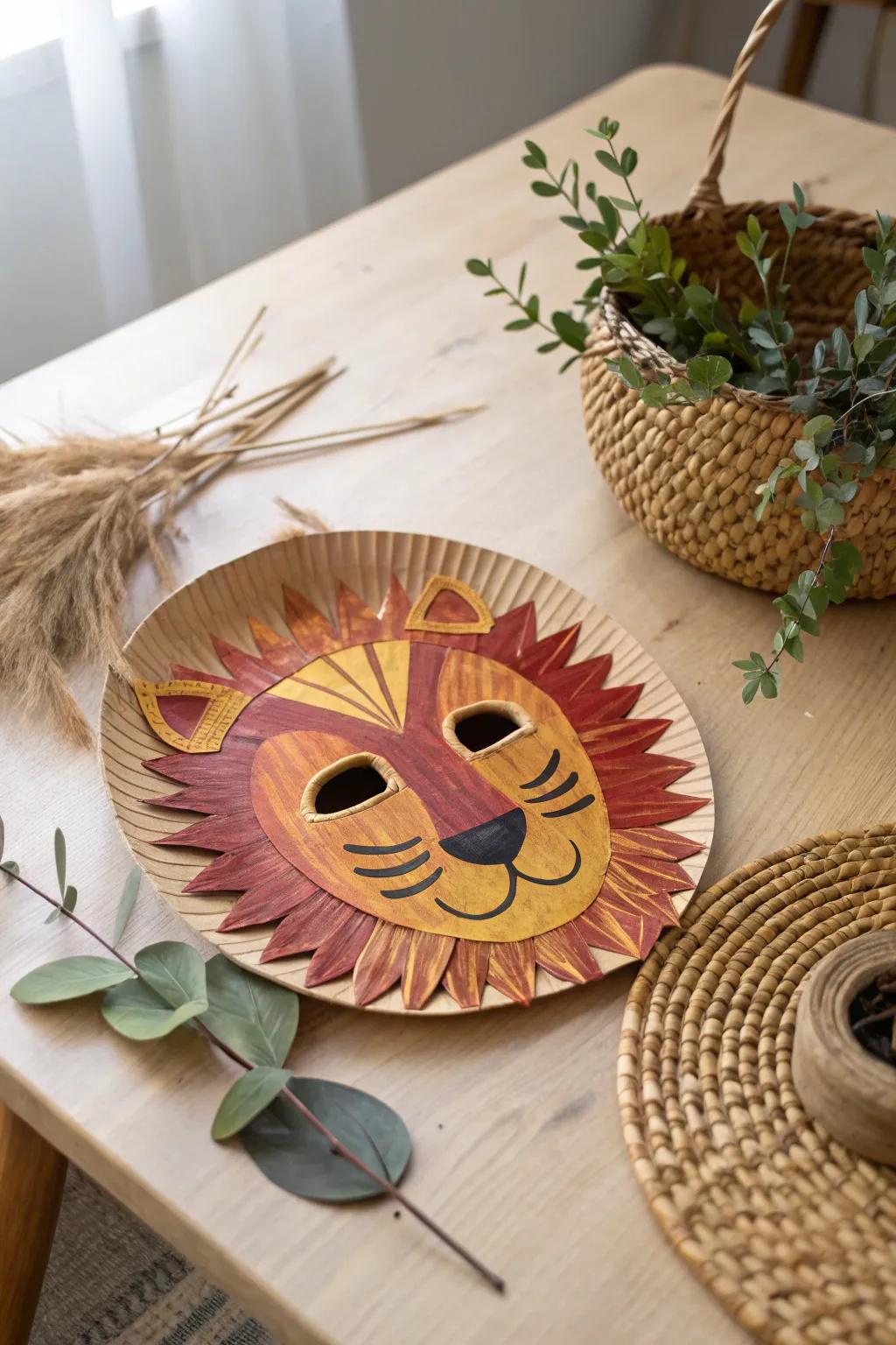 Unleash creativity with upcycled paper plate masks – where simplicity meets playful imagination.