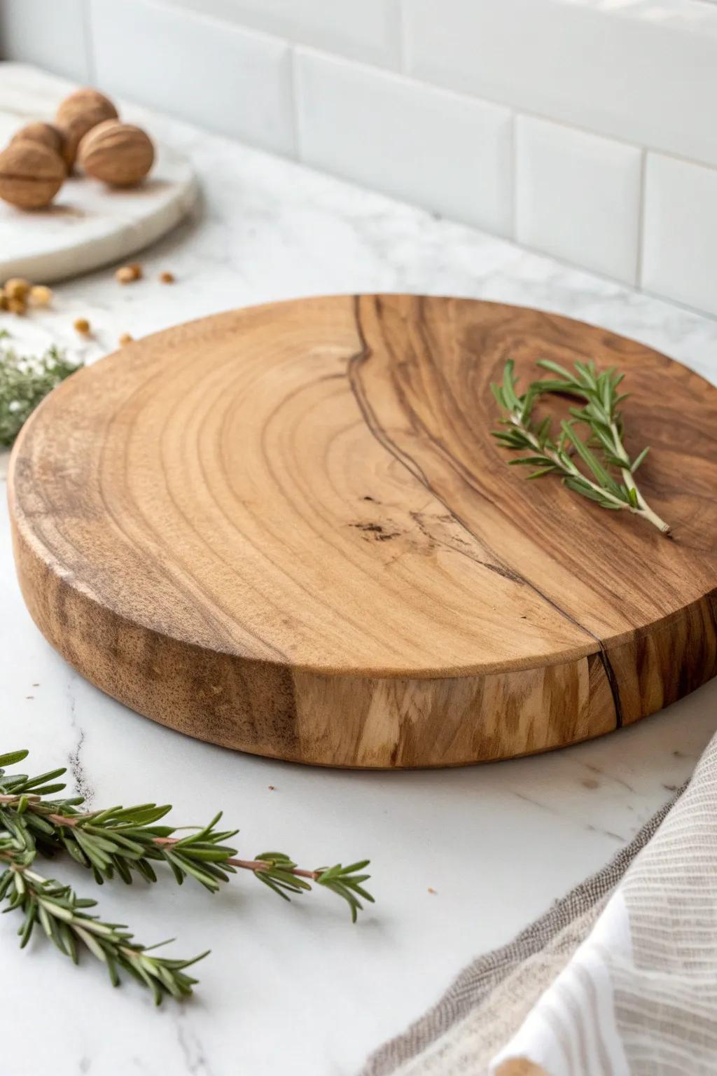 Elevate your entertaining with this stunning DIY wood slice cheese board. Simple, natural, and effortlessly chic.
