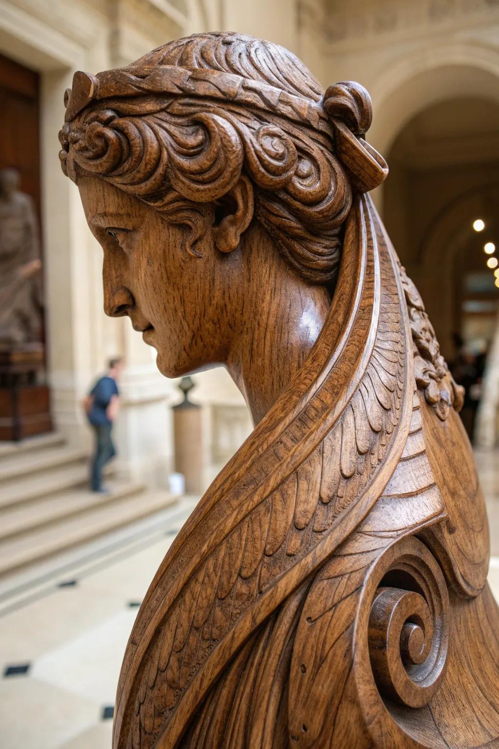 Artistry in Wood: Discover how the right stain can transform a sculpture.