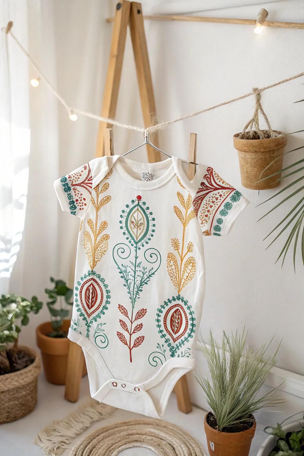 Craft your love into a beautiful keepsake: personalized onesies for baby's first birthday!