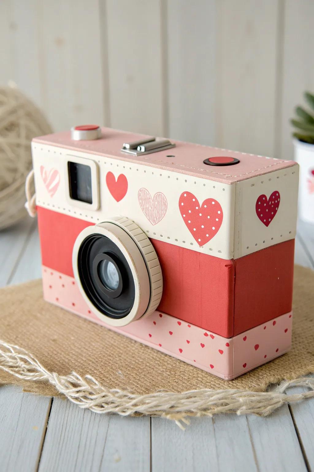 Capture the magic of Valentine's Day with this stunning DIY camera box, perfect for little photographers with big imaginations!