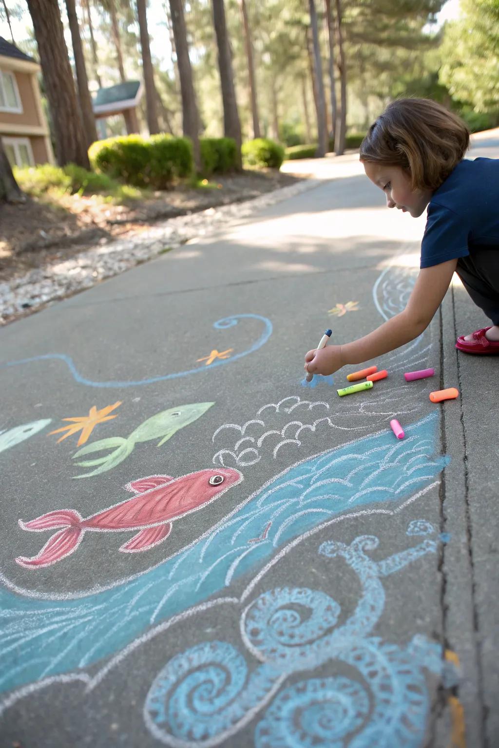 Unleash creativity with a Chalk Art Extravaganza—where imagination meets the pavement.