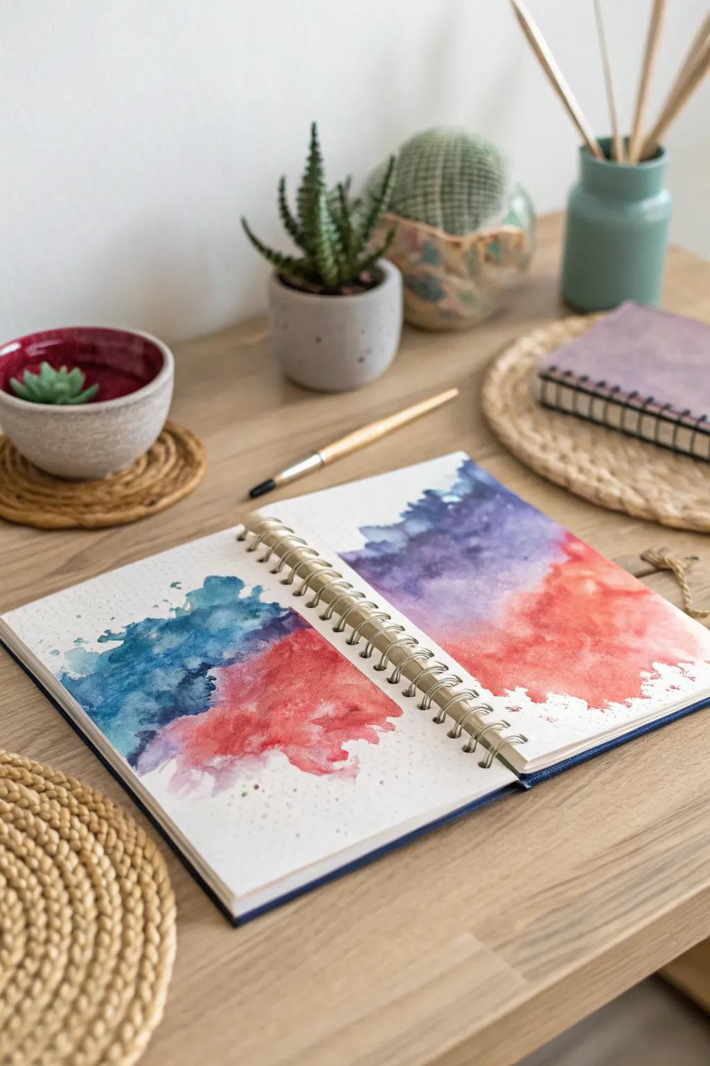 Transform a blank page into a masterpiece with vibrant painted backgrounds—where creativity meets simplicity.
