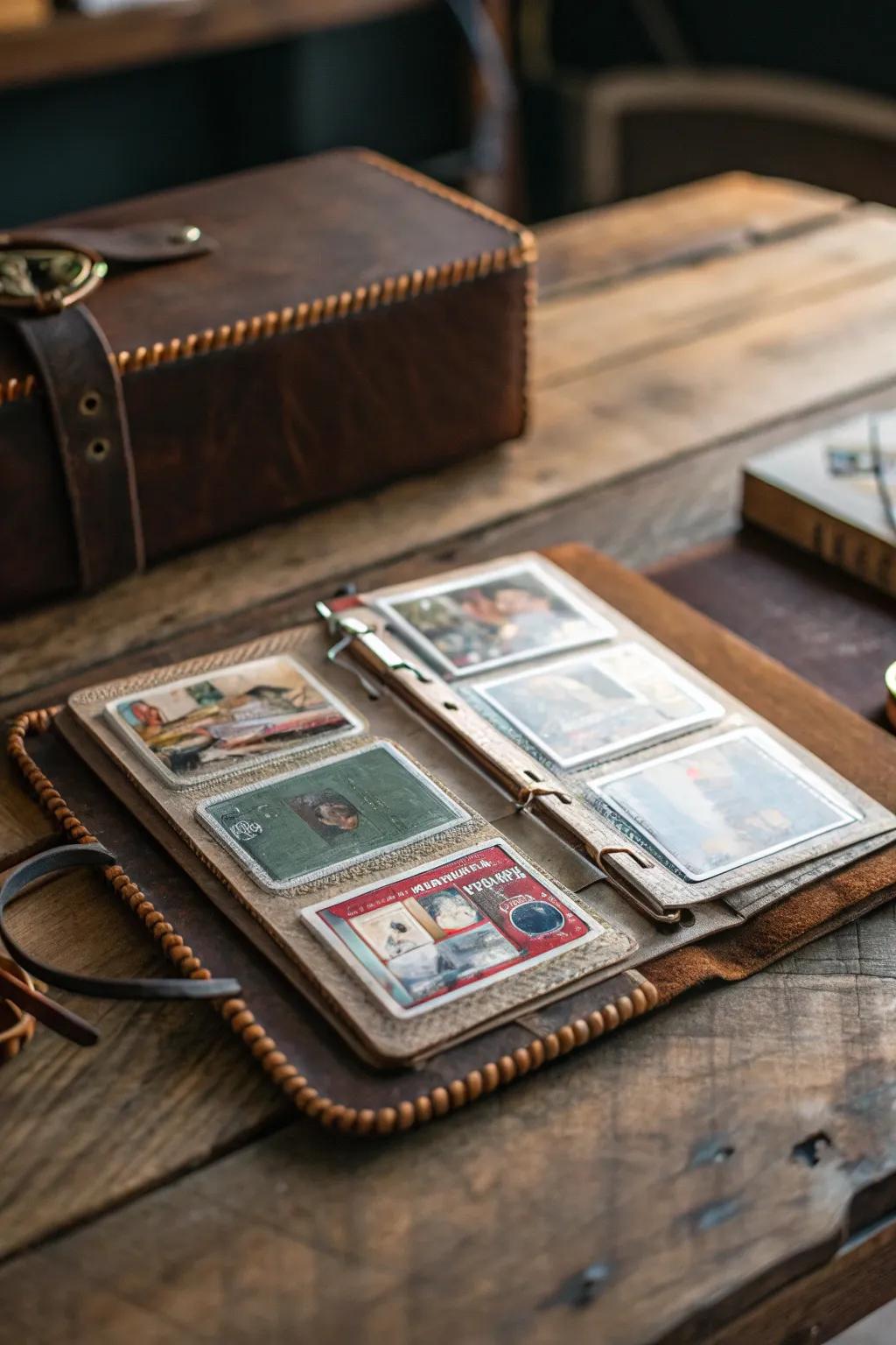 Elevate your collection with a handcrafted binder system that merges style and protection.