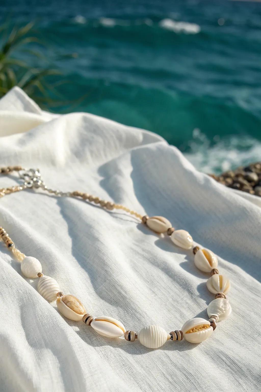 Embrace beachy elegance with shell bead necklaces—perfect for channeling ocean vibes and sunny shores year-round.